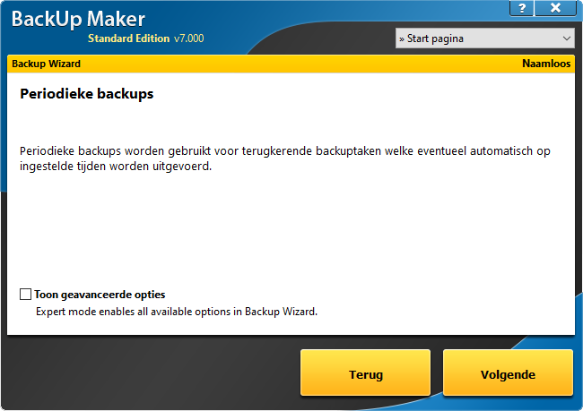 Back-Up maker afbeelding 1