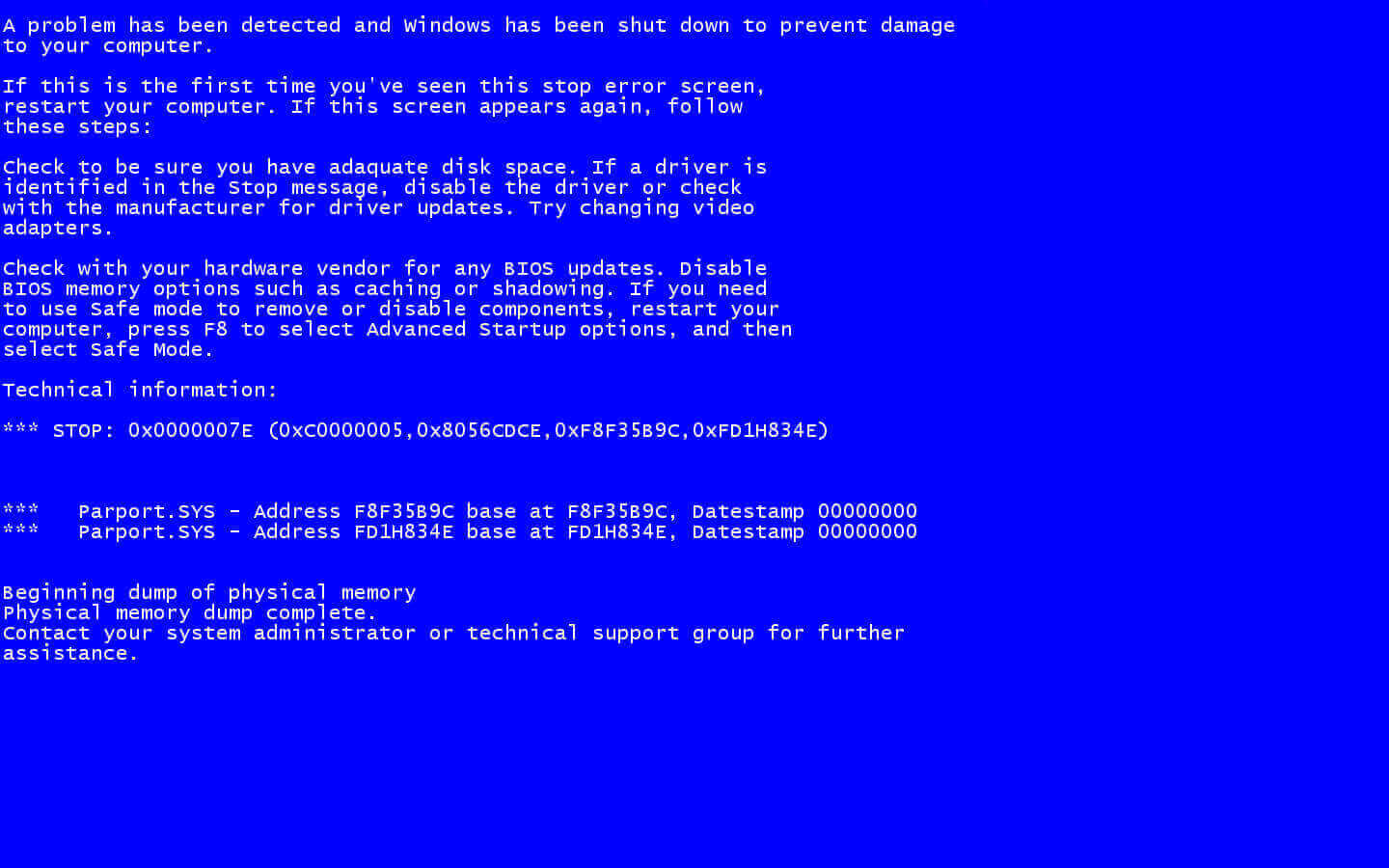 Blauwscherm twee